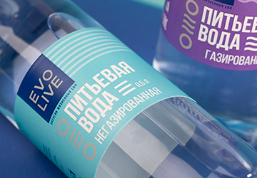 Evolive — упаковка бренда питьевой воды