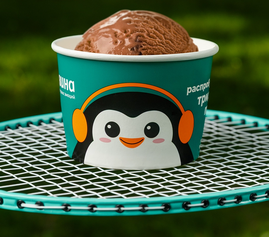 комплексный ребрендинг бренда мороженого «33 пингвина»