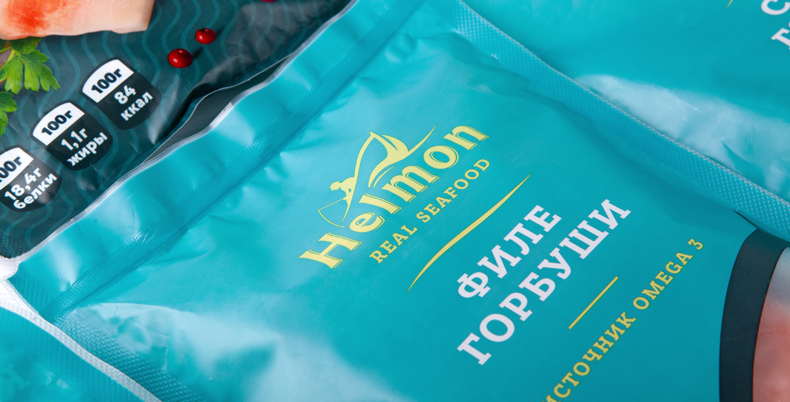Helmon. Упаковка для свежемороженой рыбы — A.STUDIO